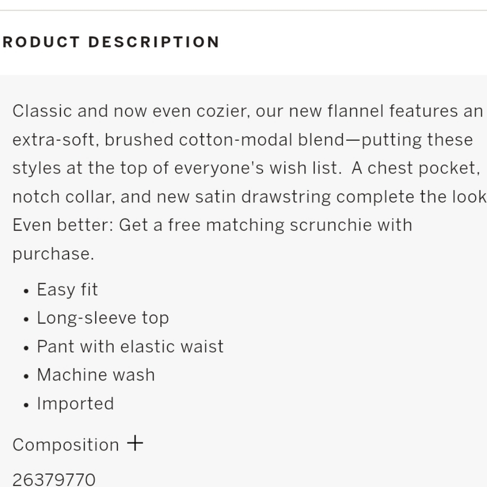 👀50% OFF👀 💕NWT‼️ Victoria's Secret brand Plaid Flannel Long PJ Set - Picture 4 of 10